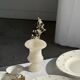 Small Médicis vase in alabaster H15.5 D11