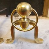 Brass chenets