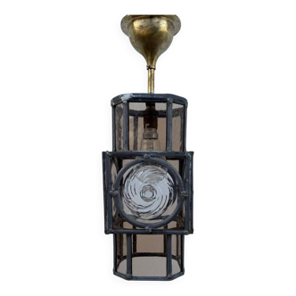 Lanterne vitrail Art Déco