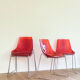 Lot 4 chairs Dal Segno red