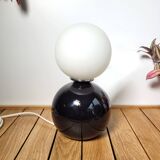 Vintage 1980 globe ball table lamp