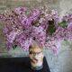 Sculptural ceramic vase from the studio signed P. Ruellard, French work.