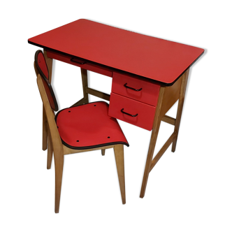 Children's desk with chair - Year 1950