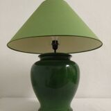 XL lamp in green earthenware from the 70s/80s