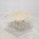 Set of 3 Italian Carrara Marble Side Tables, 1980s