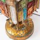 Lampe de table italienne fer forgé et verre de Murano par Longobard, 1908s
