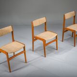Teak dining chairs attributed to Erik Buch for Anderstrup Stolefabrik, Denmark, 1970s, set of 3