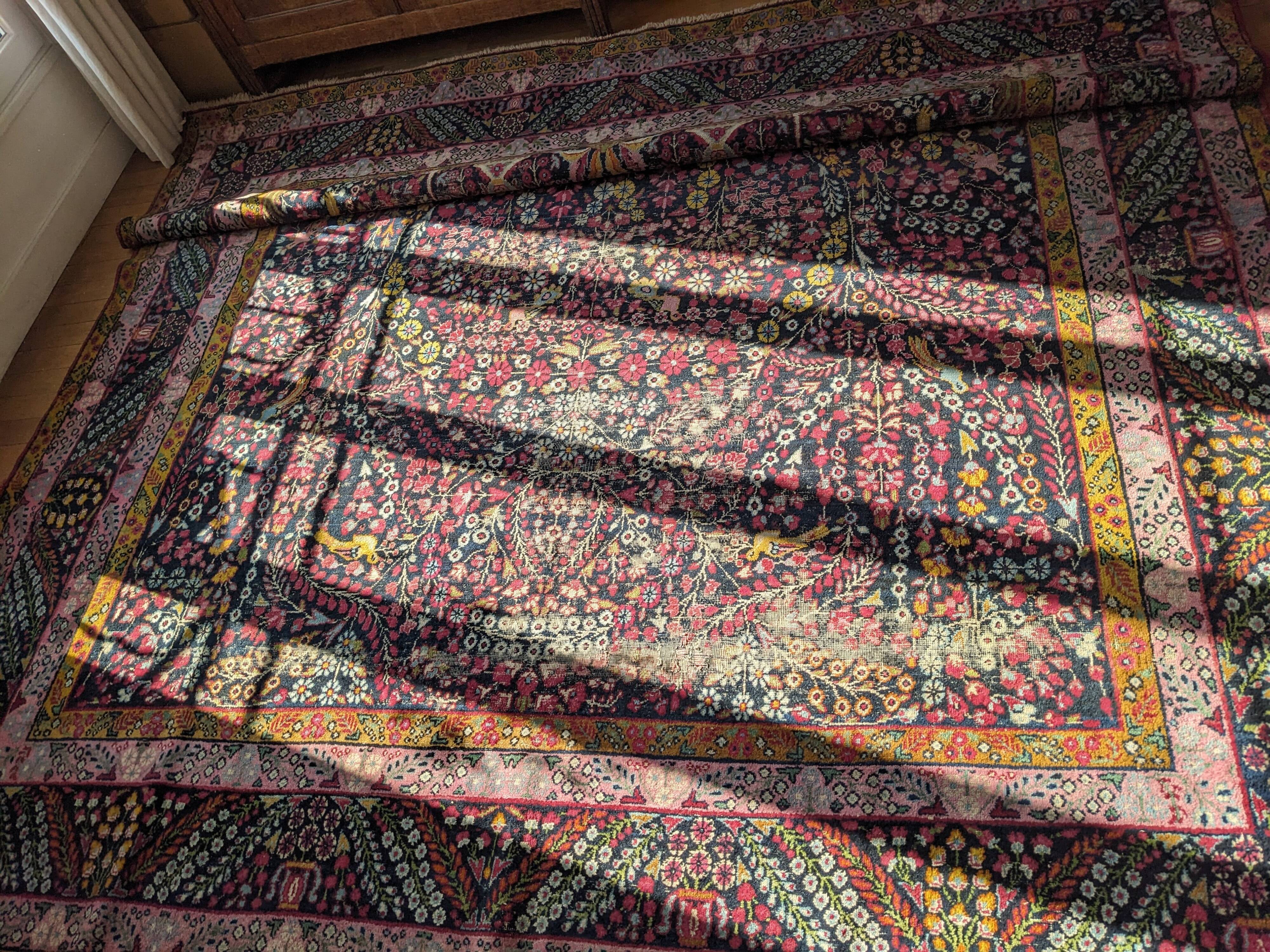 Tabriz carpet, north-west of Iran around 1970.