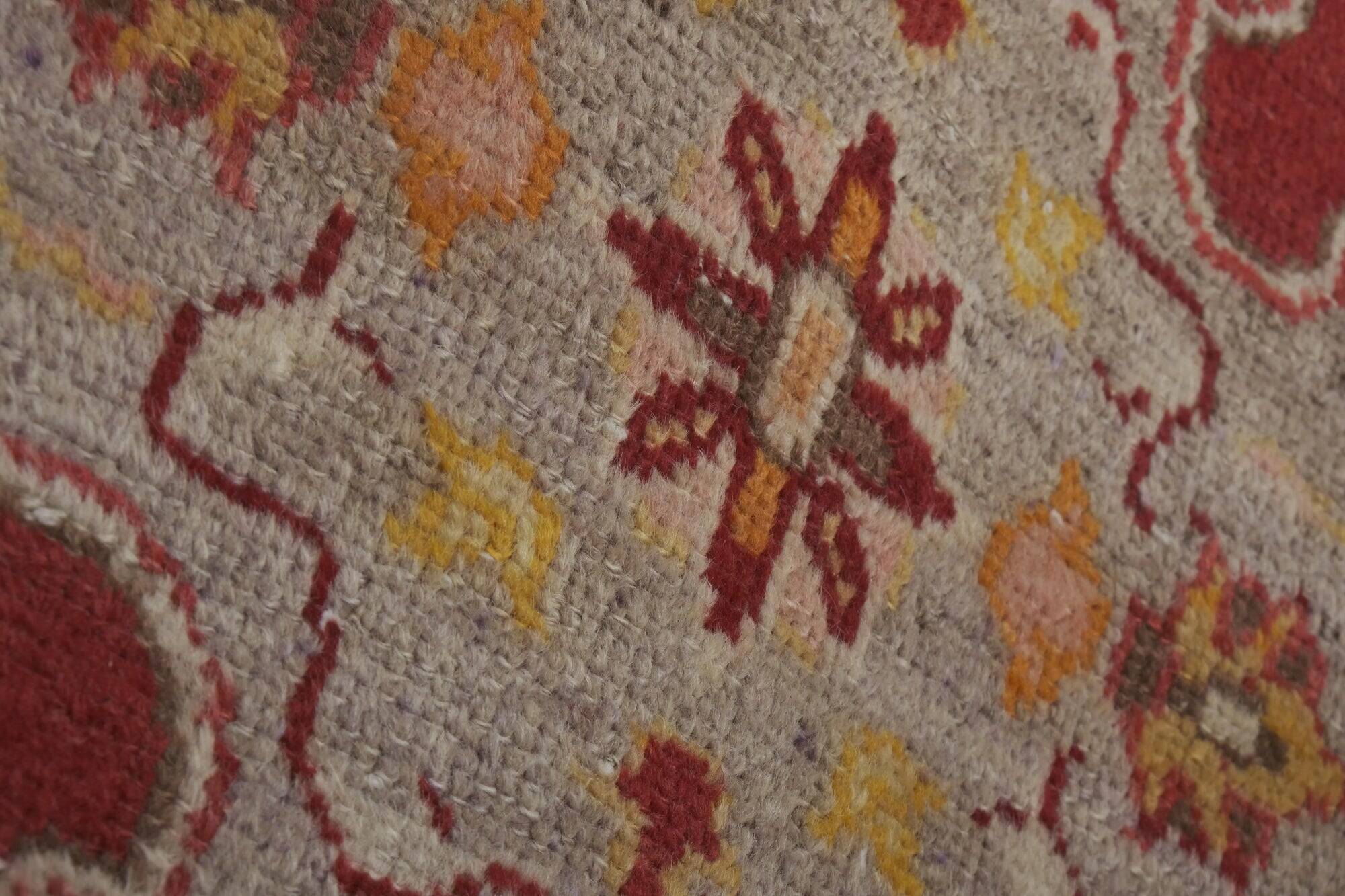 Tapis Oushak turc vintage 103x224 cm