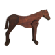 Toy the wooden horse on wheels