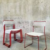 Set of six "Spaghetti" chairs by Giandomenico Belotti