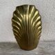 Vase "coquille" en métal par macr, fabriqué en italie, années 1960
