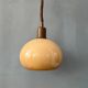 Suspension vintage en verre acrylique champignon beige