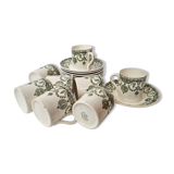 Set of 8 cups Empire de Badonviller