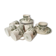 Lot de 8 tasses Empire de Badonviller