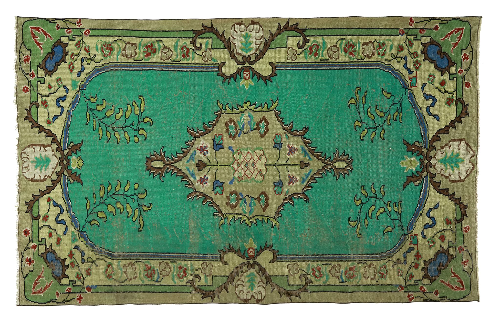 Anatolian handmade vintage rug 272 cm x 169 cm