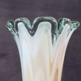 Vintage Italian Tall Vase In Murano Art Glass, 1960s