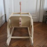 Vintage wooden rocking horse