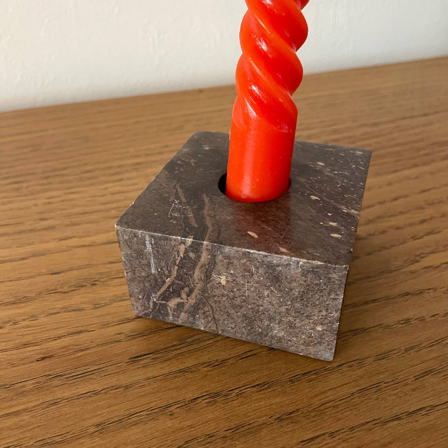 Marble candle holder