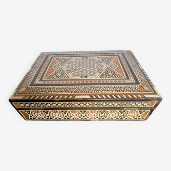 Wooden marquetry box