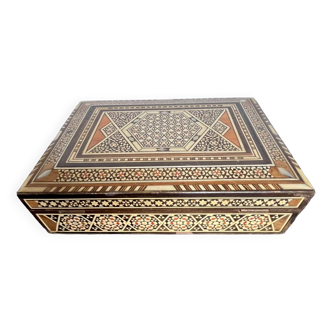 Wooden marquetry box