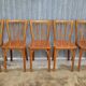 Set of 5 antique signed Baumann bistro chairs
