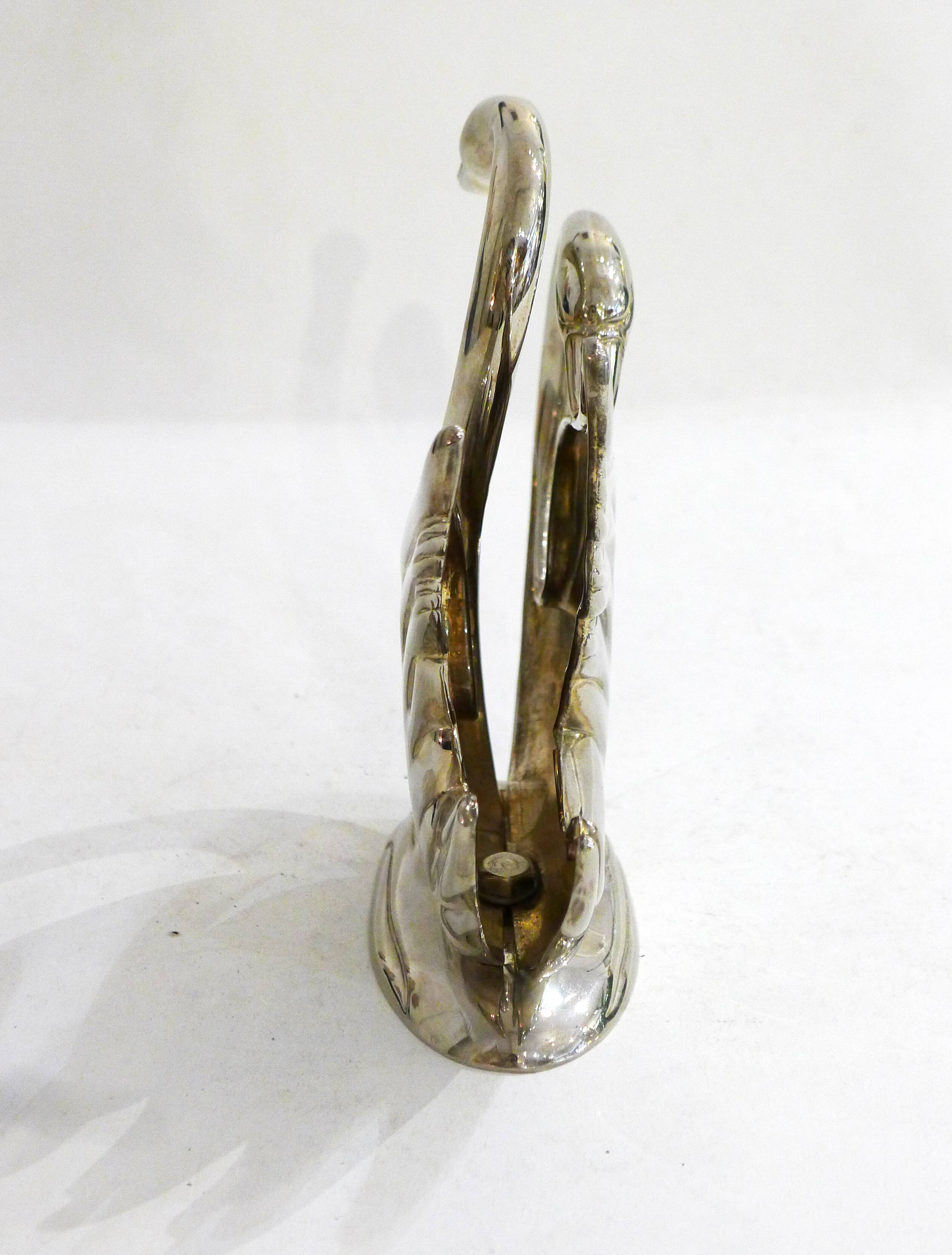 Silver swan towel racks