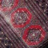 Antique Uzbek Bukhara handmade rug 92 cm x 162 cm 1930s - 1C1234