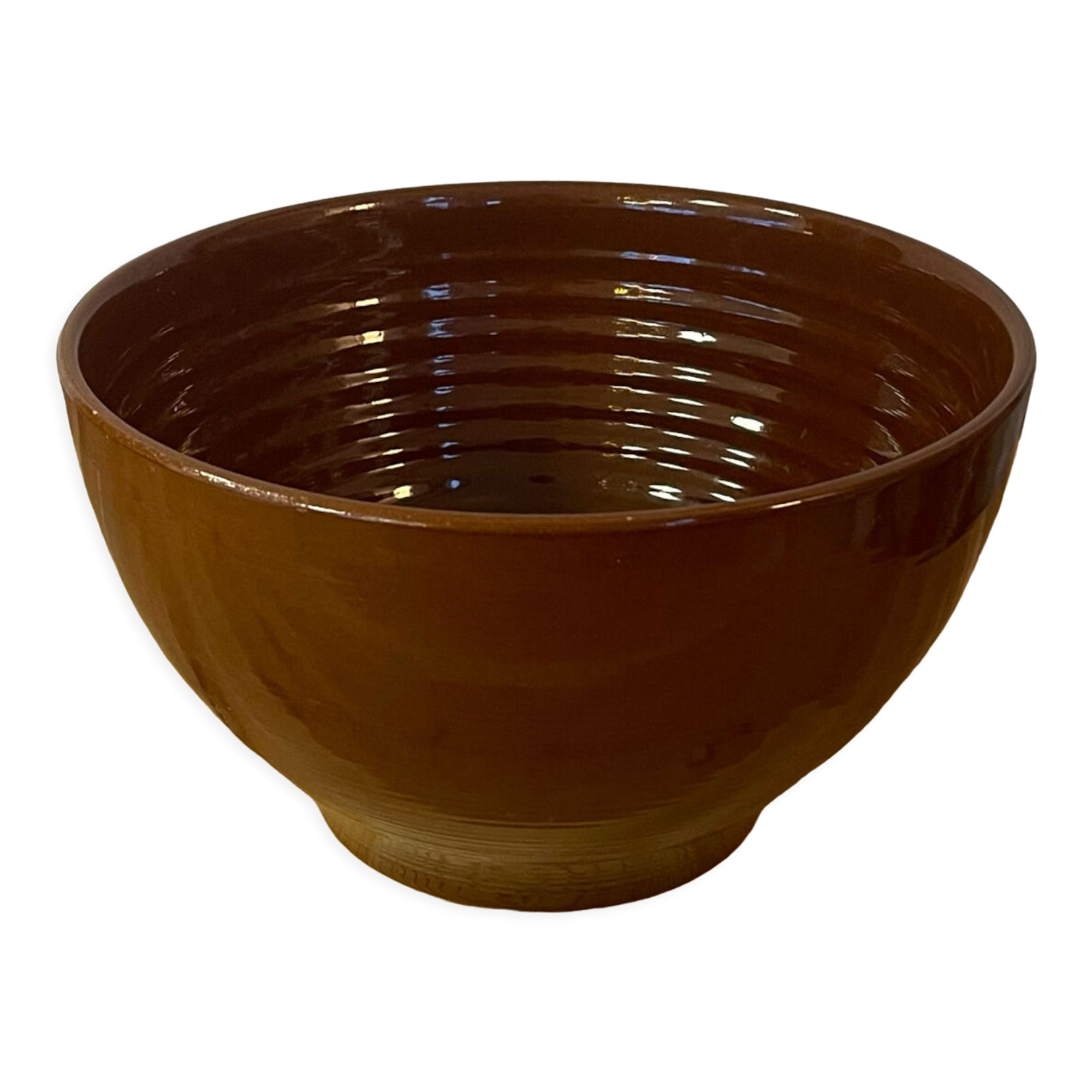 Large stoneware salad bowl