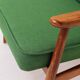 Mid Century Lounge Chair Vintage Moss Wool, Poland 1960