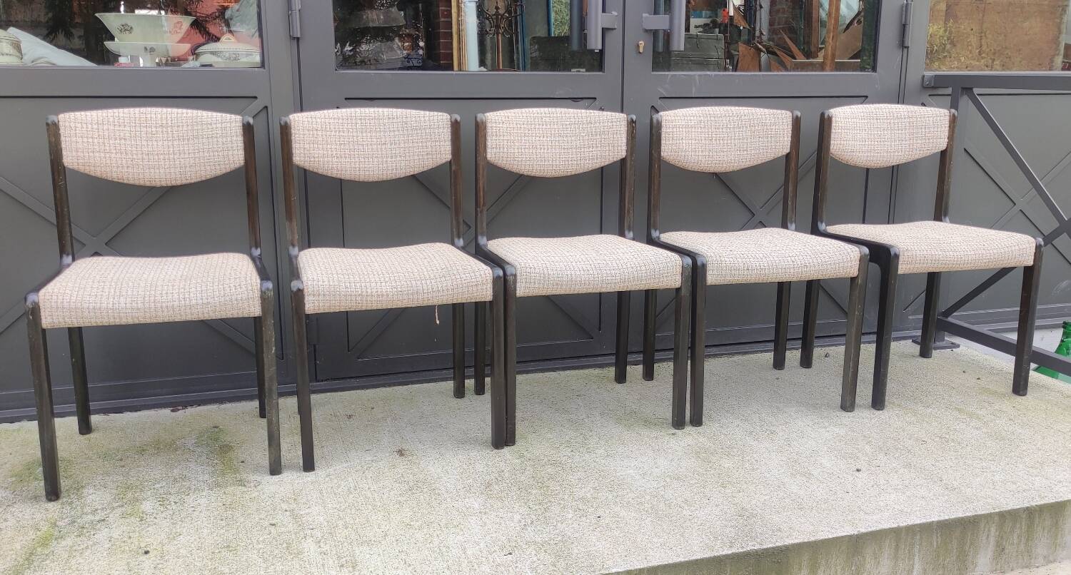 Series of 5 SELF designer chairs