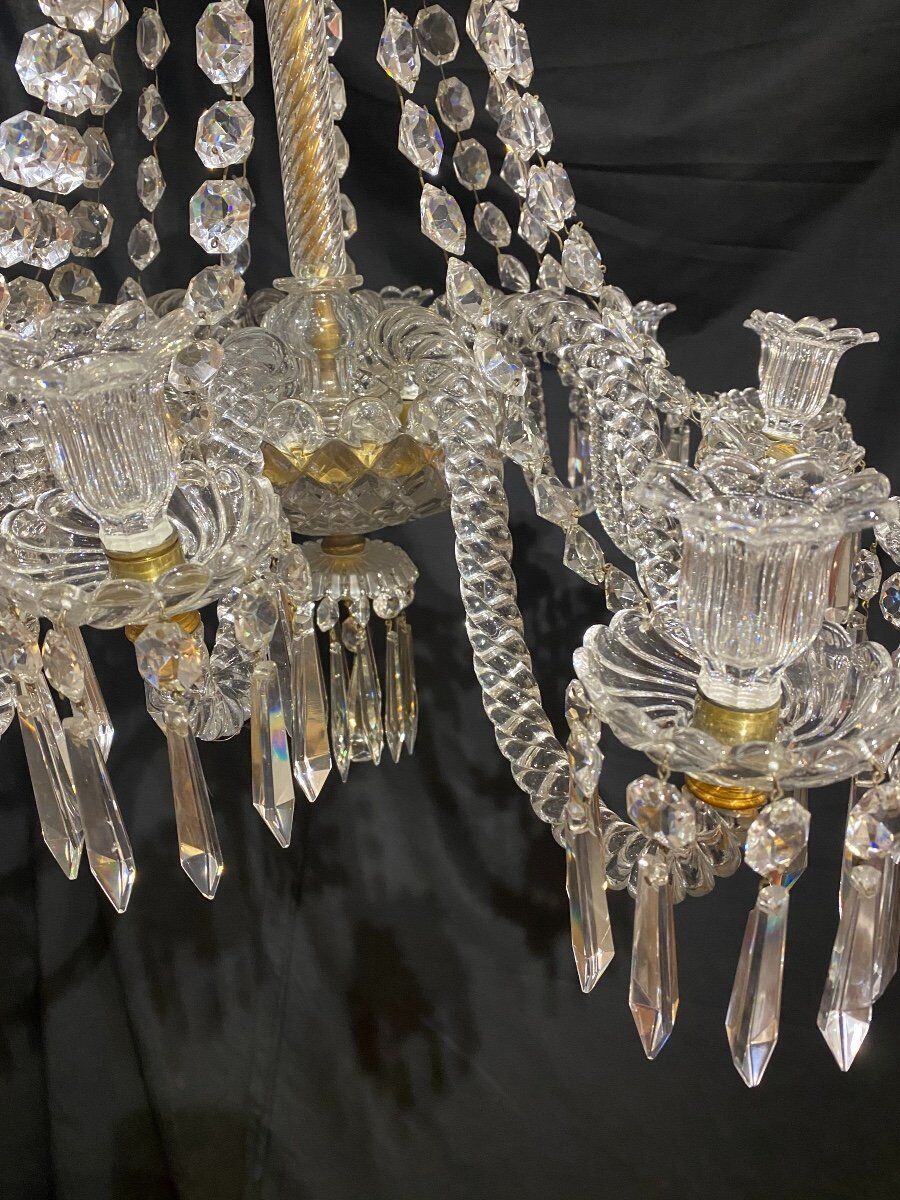 Lustre Baccarat douze branches début XXème