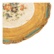 Vintage light blue decorative wooden plate, Italy, 1960s.