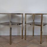 Chrome side tables/occasional tables