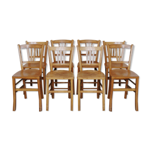 Lot de 8 chaises bistrot