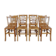 Lot de 8 chaises bistrot clair Luterma