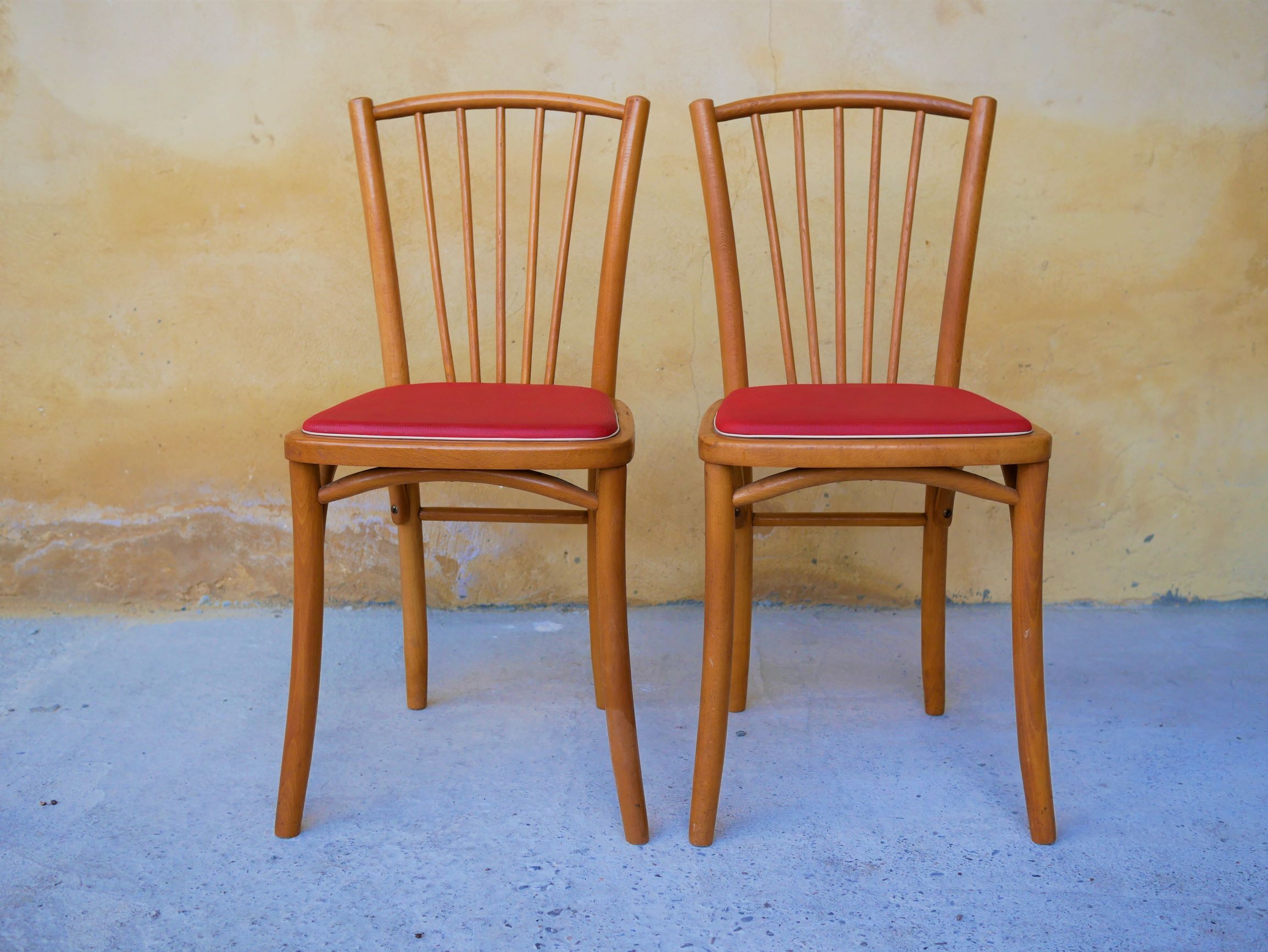 Pair of vintage bistro chairs