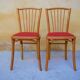 Pair of vintage bistro chairs
