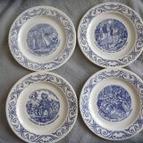 4 advertising plates Yoplait- The 3 musketeers