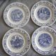 4 assiettes publicitaires Yoplait- Les 3 mousquetaires