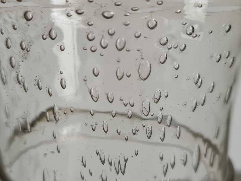 Bubble glass vase from Biot, France | Hand-blown vintage