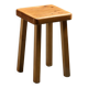 Pine stool by Charlotte Perriand, Les Arcs, France