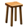 Pine stool by Charlotte Perriand, Les Arcs, France