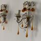 Pair of murano stamps and 1950 crystals