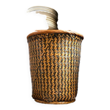 Braided rattan basket