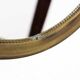 Round mirror, brass frame with décor 37x37cm