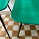 Chaises skaï vert années 50