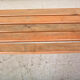 Slatted bench dating from the 60s