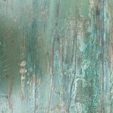 Indian coffee table in green lacquered teak