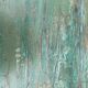 Indian coffee table in green lacquered teak